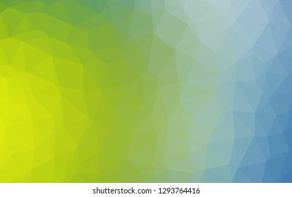 Light Blue, Green vector low poly cover. Colorful abstract illustration with gradient. Template for a cell phone background.