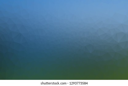Light Blue, Green vector low poly layout. Colorful illustration in abstract style with gradient. Brand new design for your business.