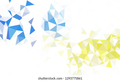 Light Blue, Green vector low poly layout. A sample with polygonal shapes. Pattern for a brand book's backdrop.