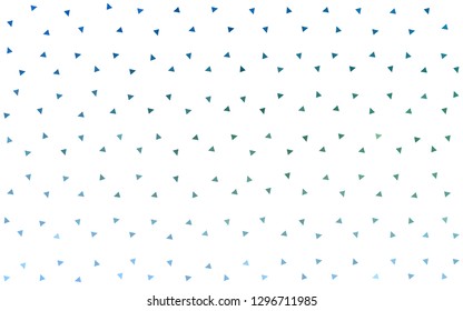 Light Blue, Green vector  low poly texture. A sample with polygonal shapes. New template for your brand book.