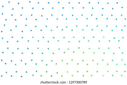Light Blue, Green vector  low poly background. Colorful abstract illustration with triangles. Brand new design for your business.