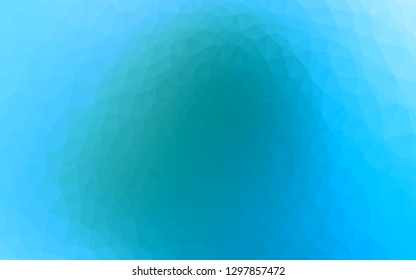 Light Blue, Green vector low poly cover. A sample with polygonal shapes. Template for a cell phone background.
