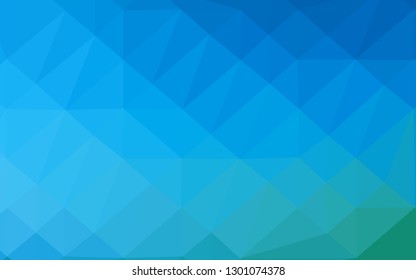 Light Blue, Green vector low poly layout. An elegant bright illustration with gradient. Brand new design for your business.