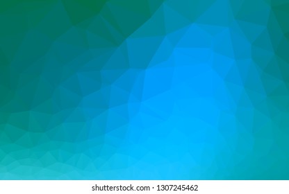 Light Blue, Green vector low poly cover. Shining colored illustration in a Brand new style. Brand new design for your business.