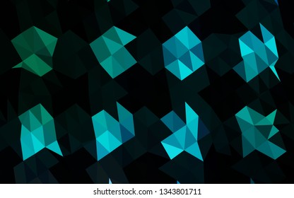 Light Blue, Green vector low poly layout. A completely new color illustration in a vague style. New texture for your design.