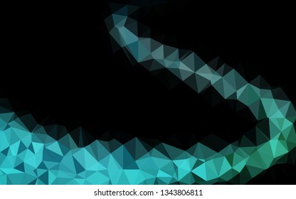 Light Blue, Green vector low poly layout. A sample with polygonal shapes. Completely new design for your business.
