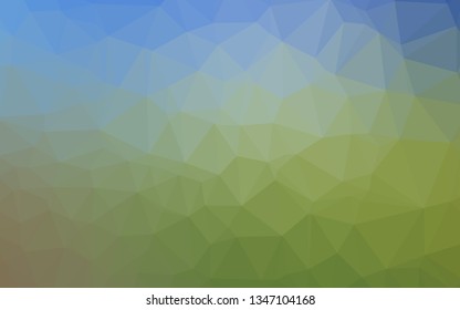 Light Blue, Green vector low poly layout. A completely new color illustration in a vague style. Template for a cell phone background.