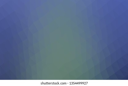 Light Blue, Green vector low poly cover. Geometric illustration in Origami style with gradient. Brand new style for your business design.