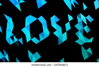 Light Blue, Green vector low poly cover. Colorful abstract illustration with gradient. Completely new template for your business design.