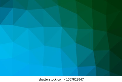 Light Blue, Green vector low poly texture. An elegant bright illustration with gradient. Completely new design for your business.
