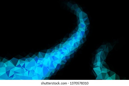 Light Blue, Green vector low poly cover. Colorful illustration in Origami style with gradient.  Polygonal design for your web site.