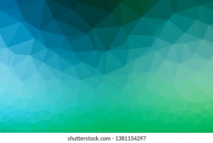 Light Blue, Green vector low poly layout. A completely new color illustration in a vague style. Template for your brand book.