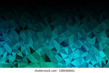 Light Blue, Green vector low poly cover. Colorful abstract illustration with gradient. Brand new design for your business.