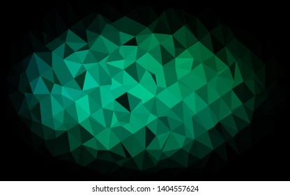 Light Blue, Green vector low poly cover. Colorful illustration in abstract style with gradient. Textured pattern for background.