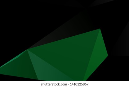 Light Blue, Green vector low poly layout. A sample with polygonal shapes. Textured pattern for background.