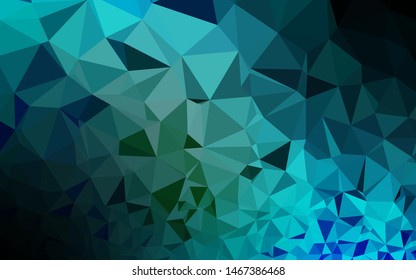 Light Blue, Green vector low poly layout. Colorful abstract illustration with gradient. Polygonal design for your web site.