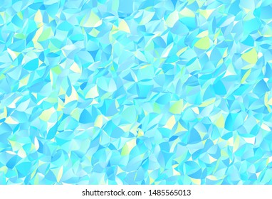 Light Blue, Green vector low poly background. Colorful abstract illustration with triangles. Best triangular design for your business.