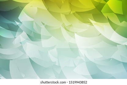 Light Blue, Green vector low poly background. Creative geometric illustration in Origami style with gradient. Textured pattern for your backgrounds.