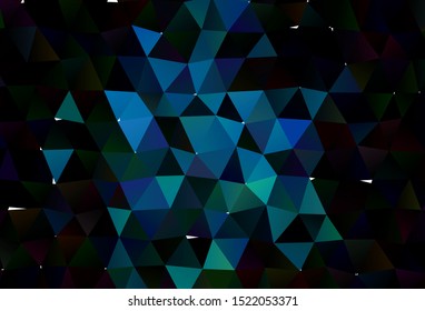 Light Blue, Green vector low poly texture. Colorful abstract illustration with gradient. Completely new design for your business.