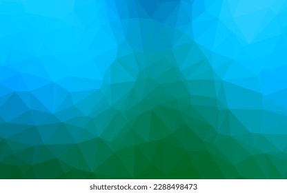 Light Blue, Green vector low poly layout. An elegant bright illustration with gradient. Textured pattern for background.