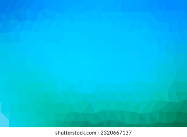Light Blue, Green vector low poly layout. Colorful illustration in abstract style with gradient. Polygonal design for your web site.