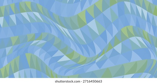 Azul claro, diseño de Vector verde de baja poli. Ilustración abstracta colorida con gradiente. Plantilla para su libro de marca.