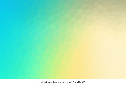 Light Blue, Green vector Low poly crystal background. Polygon design pattern. Low poly illustration, low polygon background.