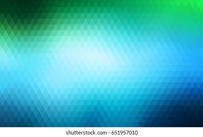 Light Blue, Green vector low poly pattern. An elegant bright illustration with gradient. The completely new template can be used for your brand book.
