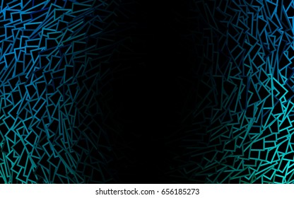 Light Blue, Green vector low poly background. A sample with a polygonal design. Illustration in polygonal style with repeating squares