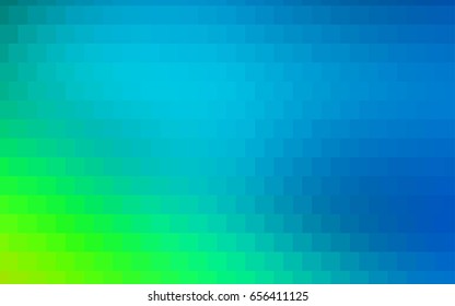 Light Blue, Green vector low poly background. A sample with a polygonal design. Illustration in polygonal style with repeating squares