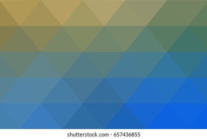 Light Blue, Green vector Low poly crystal background. Polygon design pattern. Low poly illustration, low polygon background.