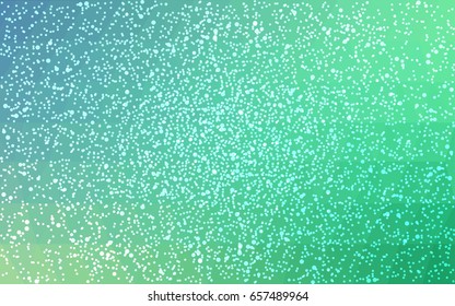 Light Blue, Green vector low poly crystal background with snowflakes. Polygon christmas design pattern . Low poly illustration of New Year celebration.