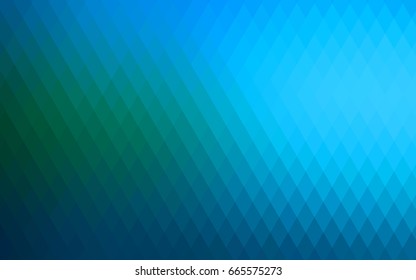 Light Blue, Green vector low poly background. A sample with a polygonal design. Illustration in polygonal style with repeating squares