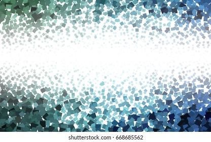 Light Blue, Green vector low poly background. A sample with a polygonal design. Illustration in polygonal style with repeating squares