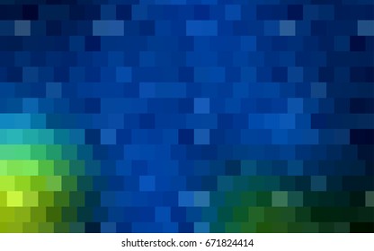 Light Blue, Green vector low poly background. A sample with a polygonal design. Illustration in polygonal style with repeating squares