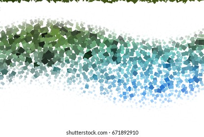 Light Blue, Green vector low poly background. A sample with a polygonal design. Illustration in polygonal style with repeating squares