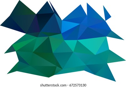 Light Blue, Green vector low poly template. Colorful abstract illustration with gradient. The polygonal design can be used for your web site.