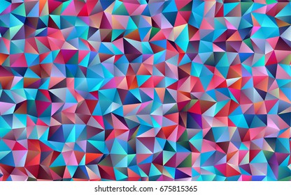 Light Blue, Green vector low poly pattern. Geometric illustration in Origami style with gradient.  The polygonal design can be used for your web site.