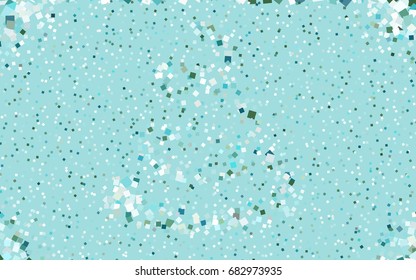 Light Blue, Green vector low poly background. A sample with a polygonal design. Illustration in polygonal style with repeating squares