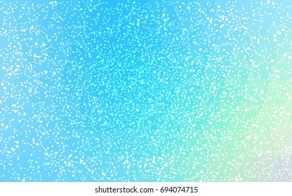 Light Blue, Green vector low poly crystal background with snowflakes. Polygon christmas design pattern . Low poly illustration of New Year celebration.