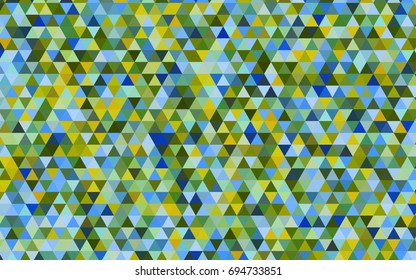 Light Blue, Green vector low poly background. Glitter abstract illustration with an elegant design. Triangular pattern for your business design.