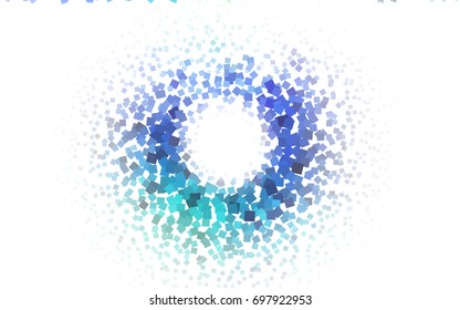 Light Blue, Green vector low poly background. A sample with a polygonal design. Illustration in polygonal style with repeating squares