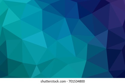 Light Blue, Green vector Low poly crystal background. Polygon design pattern. Low poly illustration, low polygon background.