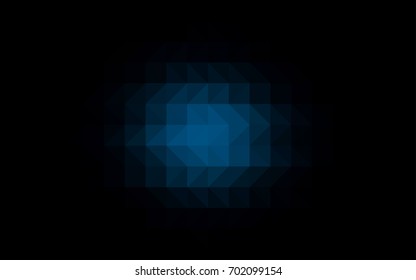 Light Blue, Green vector low poly pattern. Shining illustration, which consist of triangles. The textured pattern can be used for background.
