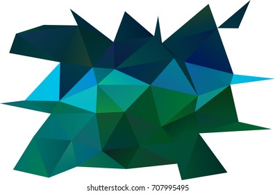 Light Blue, Green vector low poly template. A completely new color illustration in a vague style. A completely new design for your business.