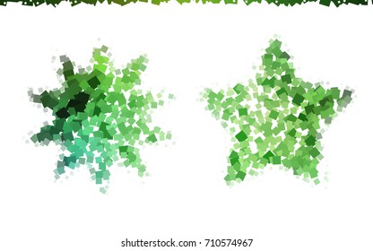 Light Blue, Green vector low poly background. A sample with a polygonal design. Illustration in polygonal style with repeating squares