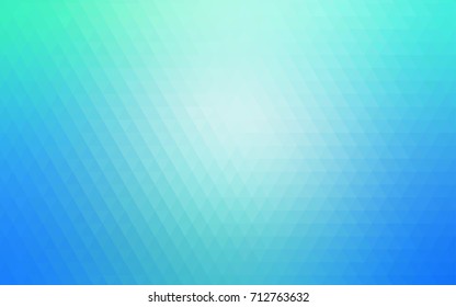 Light Blue, Green vector low poly pattern. Colorful illustration in abstract style with gradient. Triangular pattern for your business design.