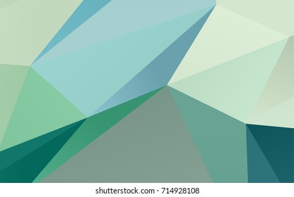 Light Blue, Green vector low poly pattern. A sample with polygonal shapes. The completely new template can be used for your brand book.