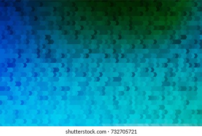 Light Blue, Green vector low poly background. A sample with a polygonal design. Illustration in polygonal style with repeating squares
