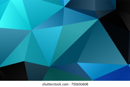 Light Blue, Green vector low poly template. A sample with polygonal shapes. Brand-new style for your business design.